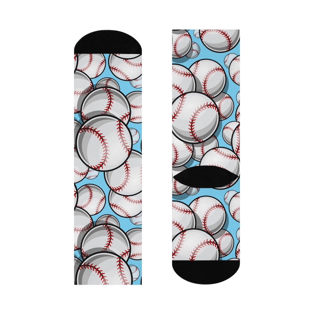 Baseball Novelty Socks with Cushioned Crew Socks